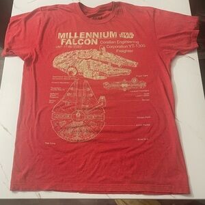 Star Wars Red Millennium Falcon Tee